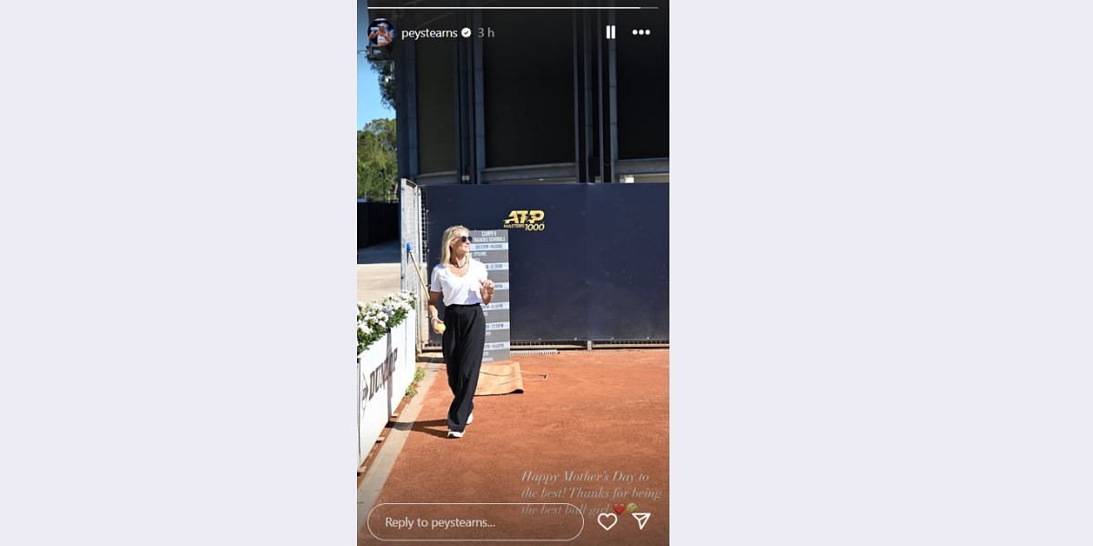 Screenshot via @peystearns on Instagram dated 11th May, 2025